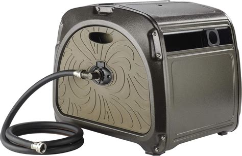 metal garden hose storage box|giraffe metal hose reel box.